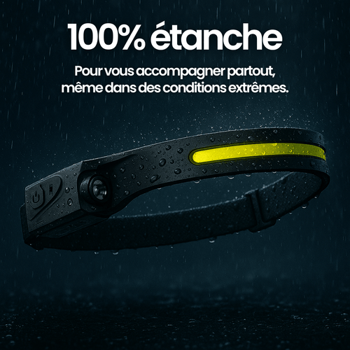 Lampe frontale LED à éclairage grand angle 230° PanoraLight™