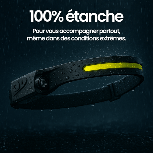 Lampe frontale LED à éclairage grand angle 230° PanoraLight™