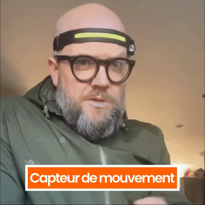 Lampe frontale LED à éclairage grand angle 230° PanoraLight™